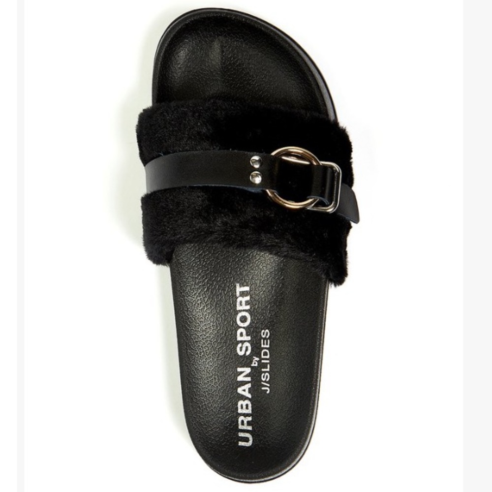 J/Slides Black Slip-on Sandal